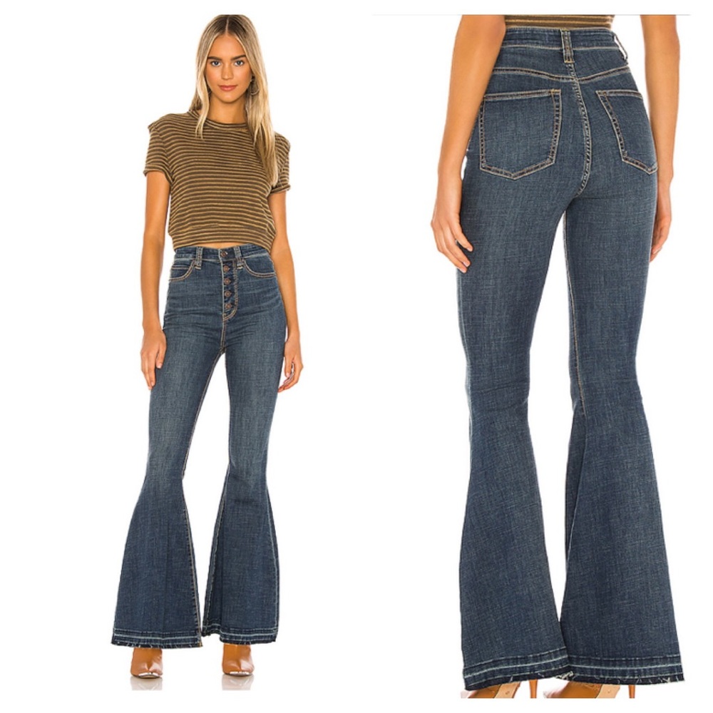 EUC // free people irreplaceable flare jean